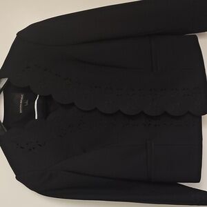 Banana  Republic Black Women's Jacket , Scalloped Edges. Size 4 Brand New
